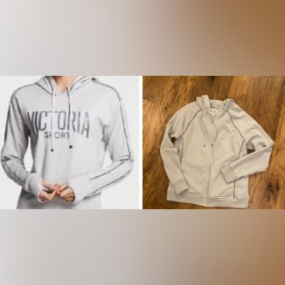 Victoria’s Secret Sport Silver/Gray Zip Up Hoodie/Jacket